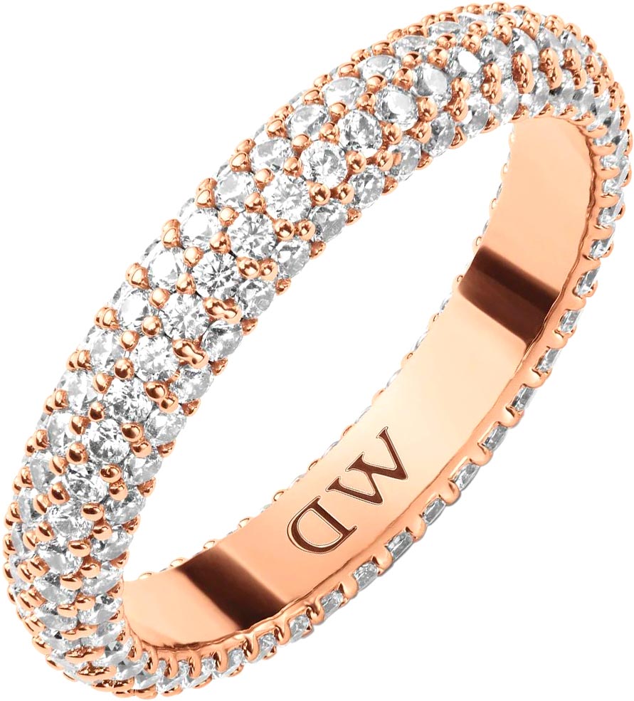 Стальное кольцо Daniel Wellington Pave-Ring-RG с кристаллами