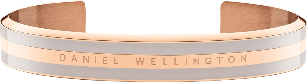 Стальной открытый браслет Daniel Wellington Classic-Bracelet-Desert-Sand-RG-Small с эмалью