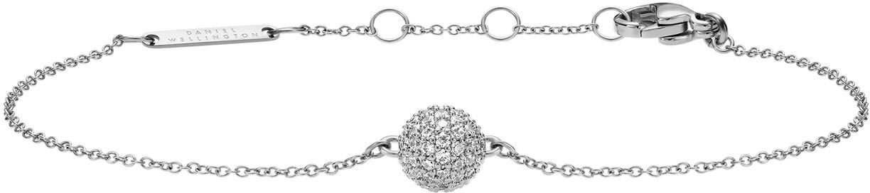 Стальной браслет с подвеской Daniel Wellington Pave-Crystal-Bracelet-S с кристаллами