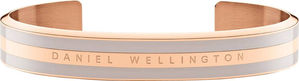 Стальной открытый браслет Daniel Wellington Classic-Bracelet-Desert-Sand-RG-Medium с эмалью