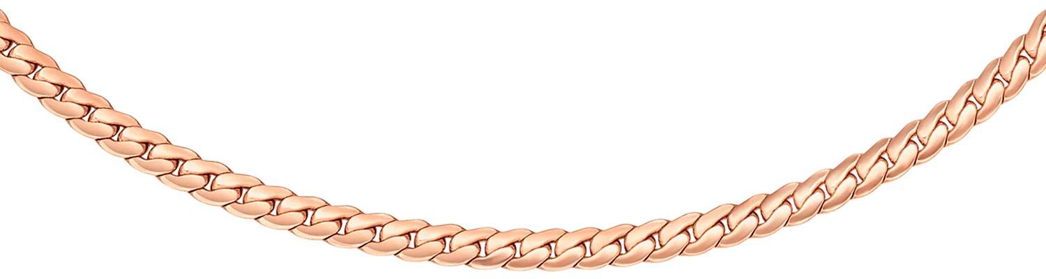 Стальная цепочка Daniel Wellington Elan-Flat-Chain-Necklace-Short-RG