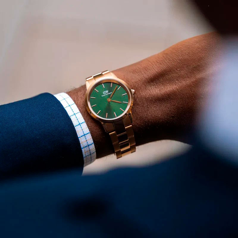 Наручные часы Daniel Wellington Iconic Link Emerald 36 RG Green