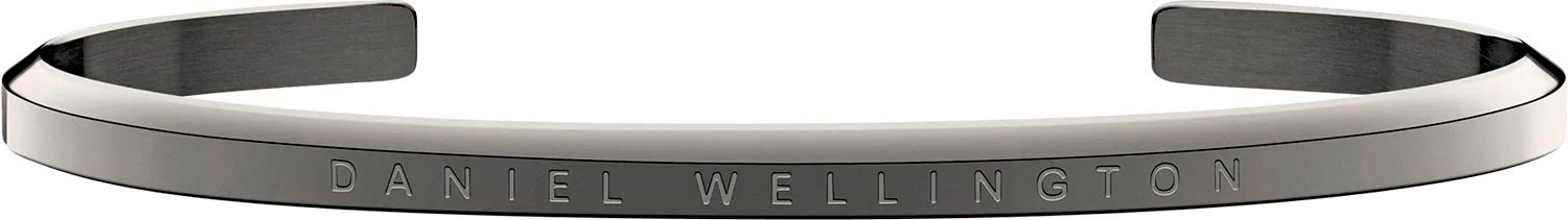 Стальной открытый браслет Daniel Wellington Classic-Bracelet-Anthracite-Grey-Large