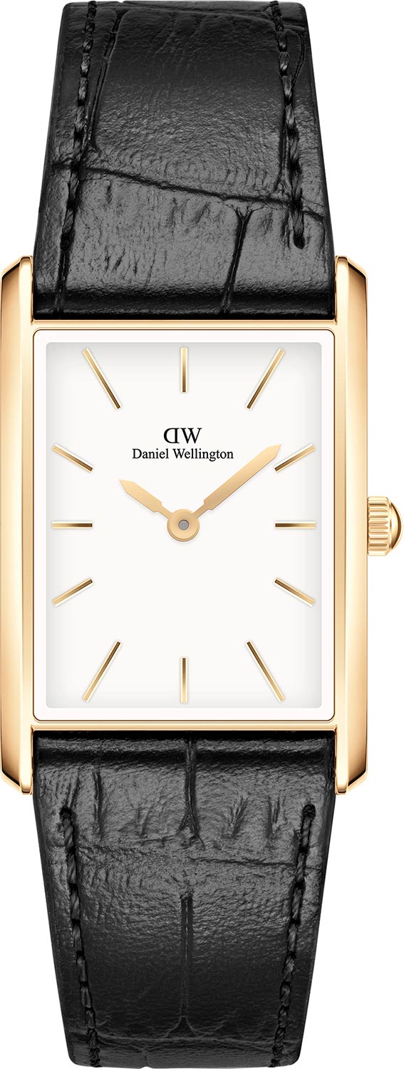 Наручные часы Daniel Wellington Bound 22x32 Black croc leather G White