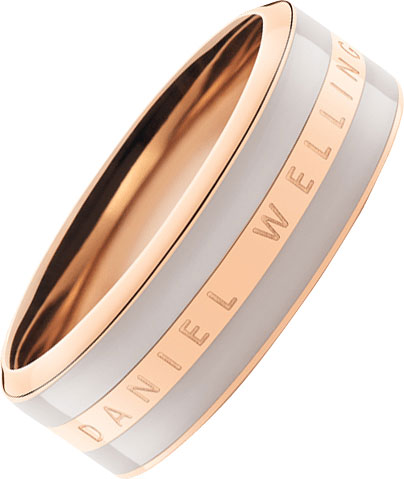 Стальное кольцо Daniel Wellington Classic-Ring-Desert-Sand-RG с эмалью