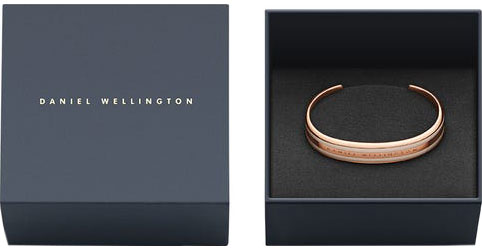 Стальной открытый браслет Daniel Wellington Classic-Bracelet-Desert-Sand-RG-Small с эмалью