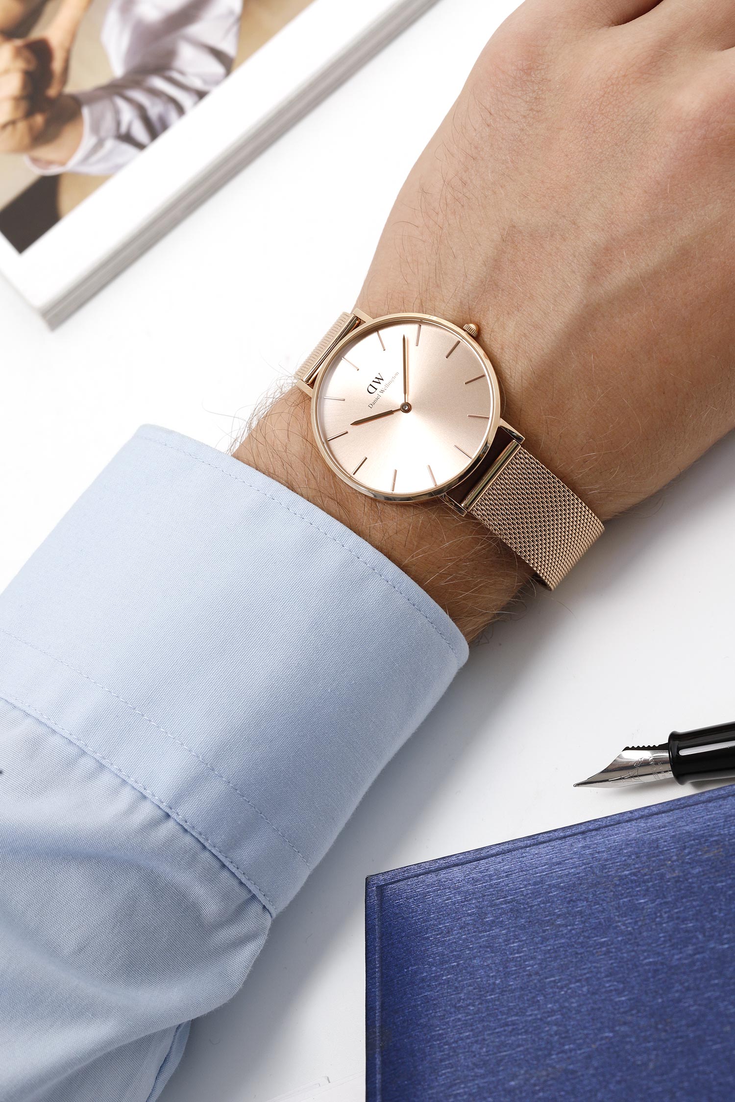 Наручные часы Daniel Wellington Petite Unitone 36 RG Rose Gold