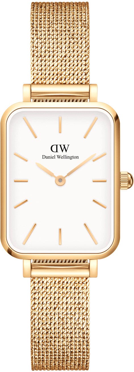 Наручные часы Daniel Wellington Quadro 20X26 Pressed Evergold G White