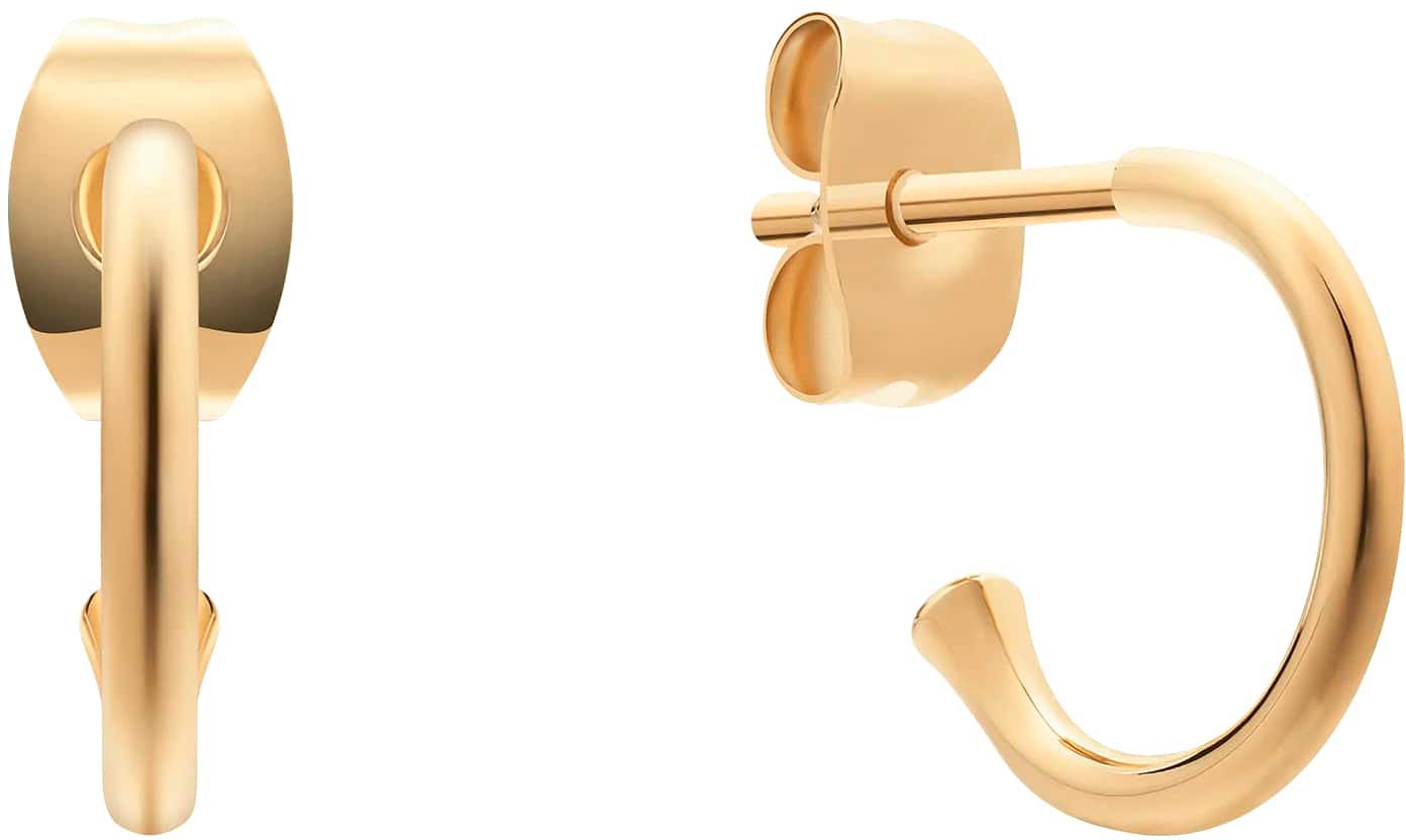 Стальные серьги полукольца Daniel Wellington Charms-Earrings-G