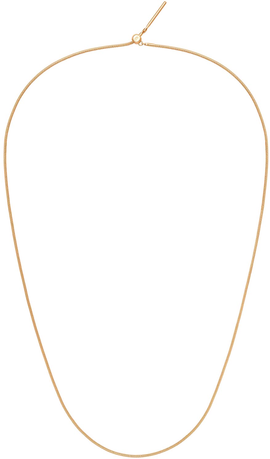 Стальная цепочка Daniel Wellington Charm-Snake-Necklace-G