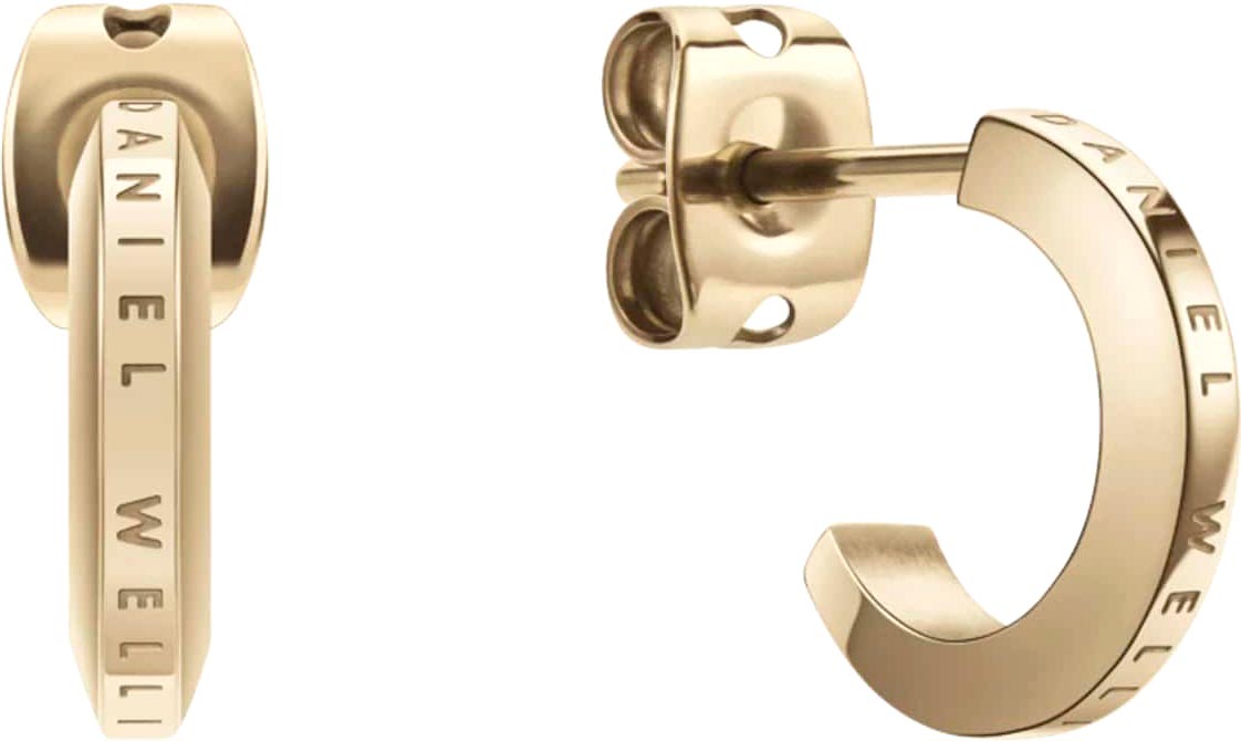 Стальные серьги полукольца Daniel Wellington Elan-Earrings-G