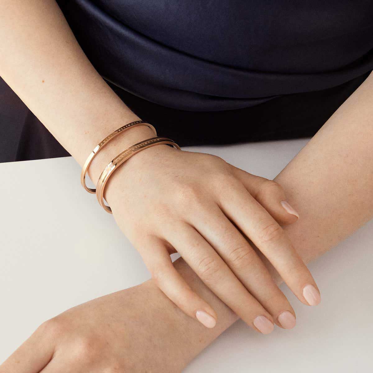 Стальной открытый браслет Daniel Wellington Elan-Bracelet-RG-S