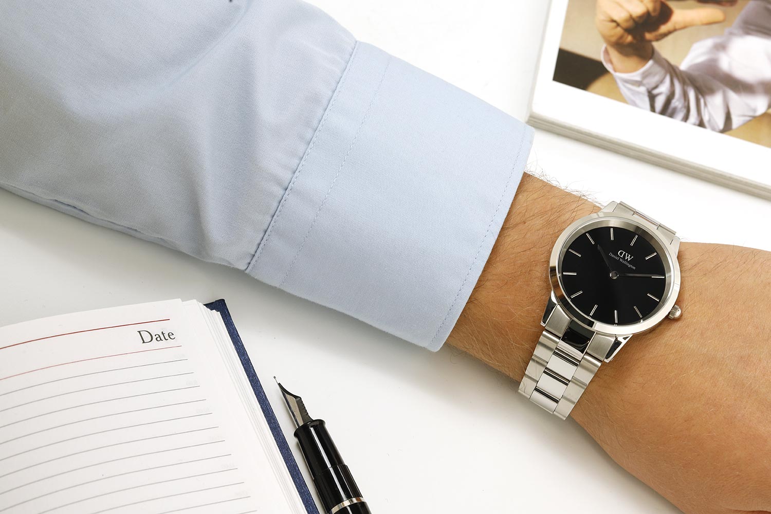 Наручные часы Daniel Wellington Iconic Link 40 S Black