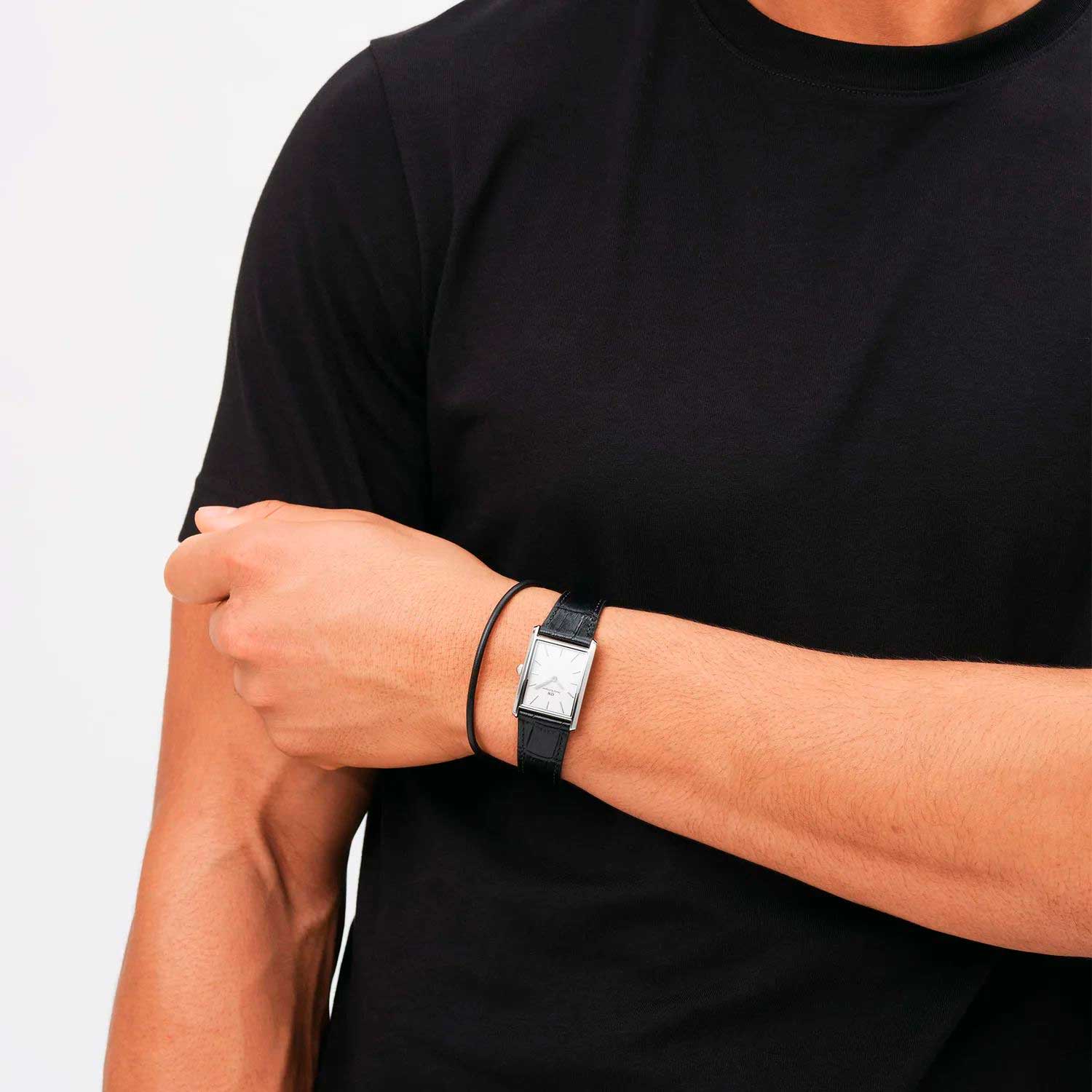Мужской кожаный браслет Daniel Wellington Leather-Bracelet-2-8-Sheffield-S