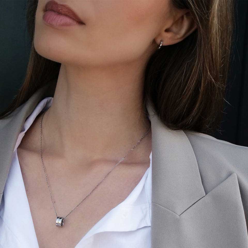 Стальные серьги полукольца Daniel Wellington Elan-Earrings-S