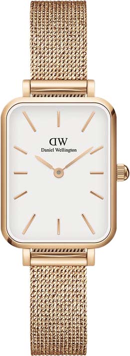 Наручные часы Daniel Wellington Quadro 20X26 Pressed Melrose RG White