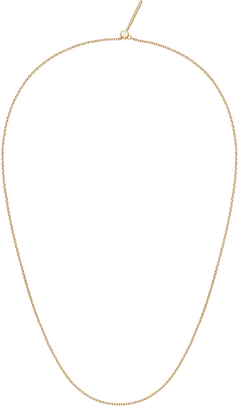 Стальная цепочка Daniel Wellington Charm-Chain-Necklace-G