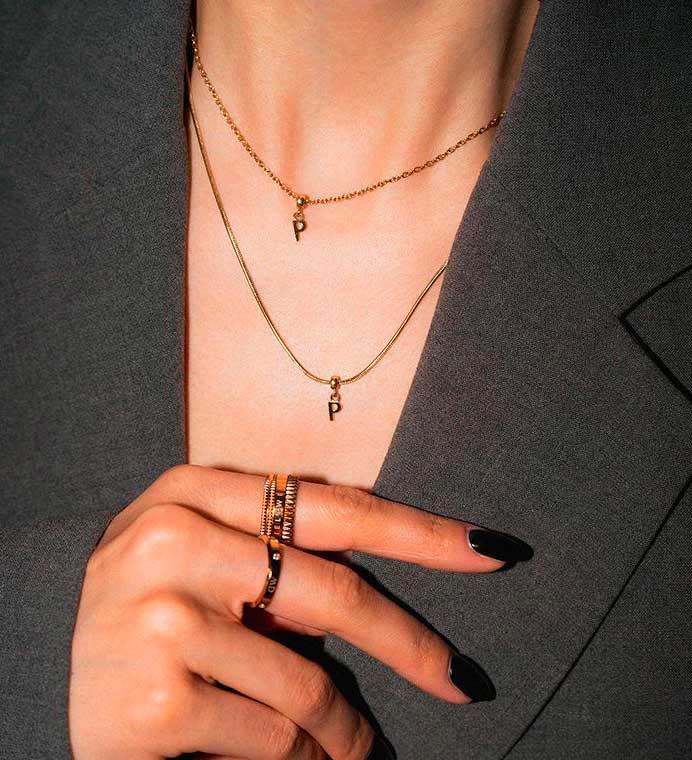 Стальная цепочка Daniel Wellington Charm-Chain-Necklace-G