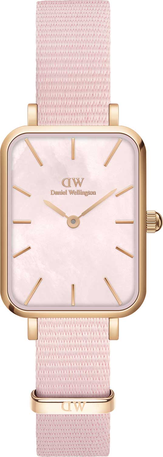 Наручные часы Daniel Wellington Quadro 20X26 Coral RG MOP