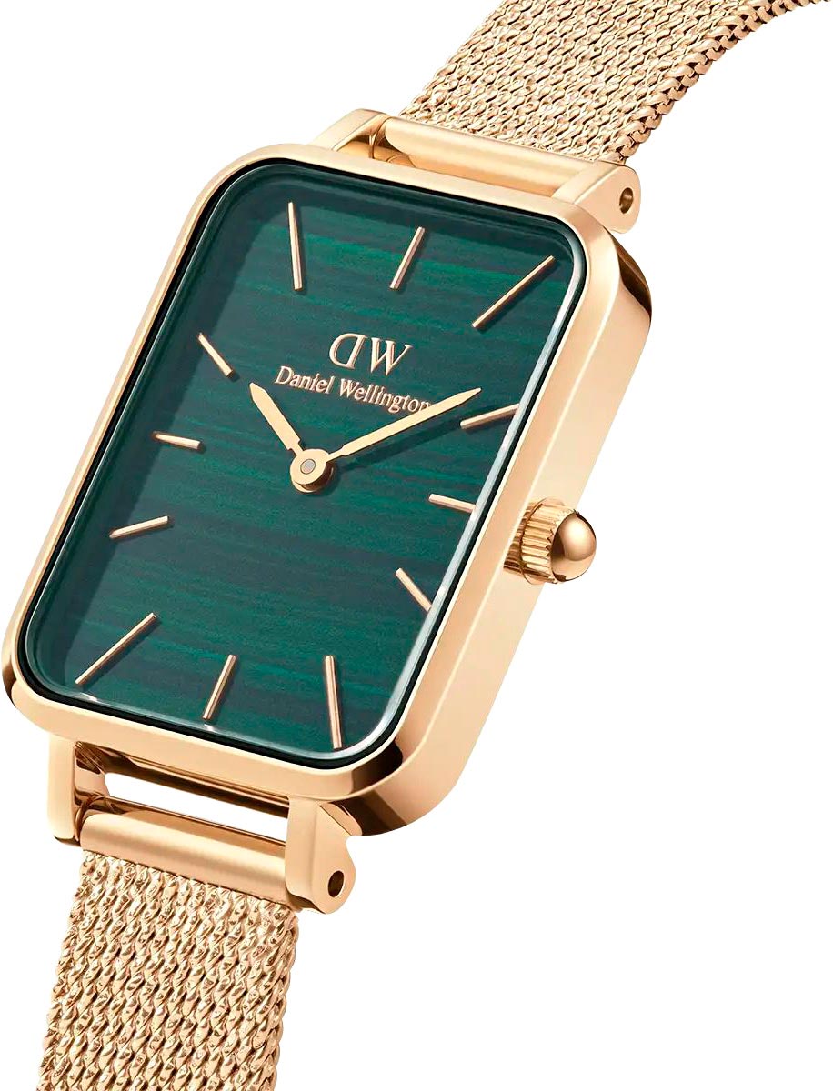 Наручные часы Daniel Wellington Quadro 20X26 Pressed Evergold G Green
