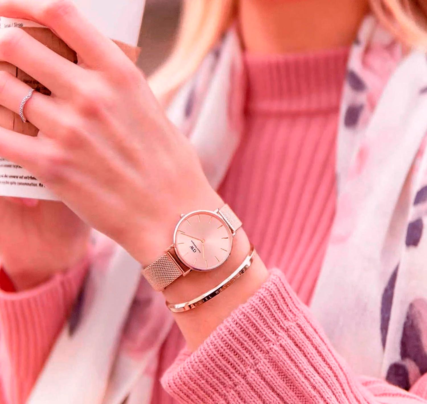 Наручные часы Daniel Wellington Petite 32 Melrose RG Light Pink