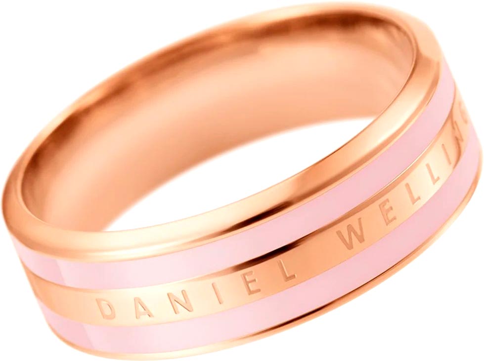 Стальное кольцо Daniel Wellington Emalie-Ring-Cherry-Blossom-RG с эмалью