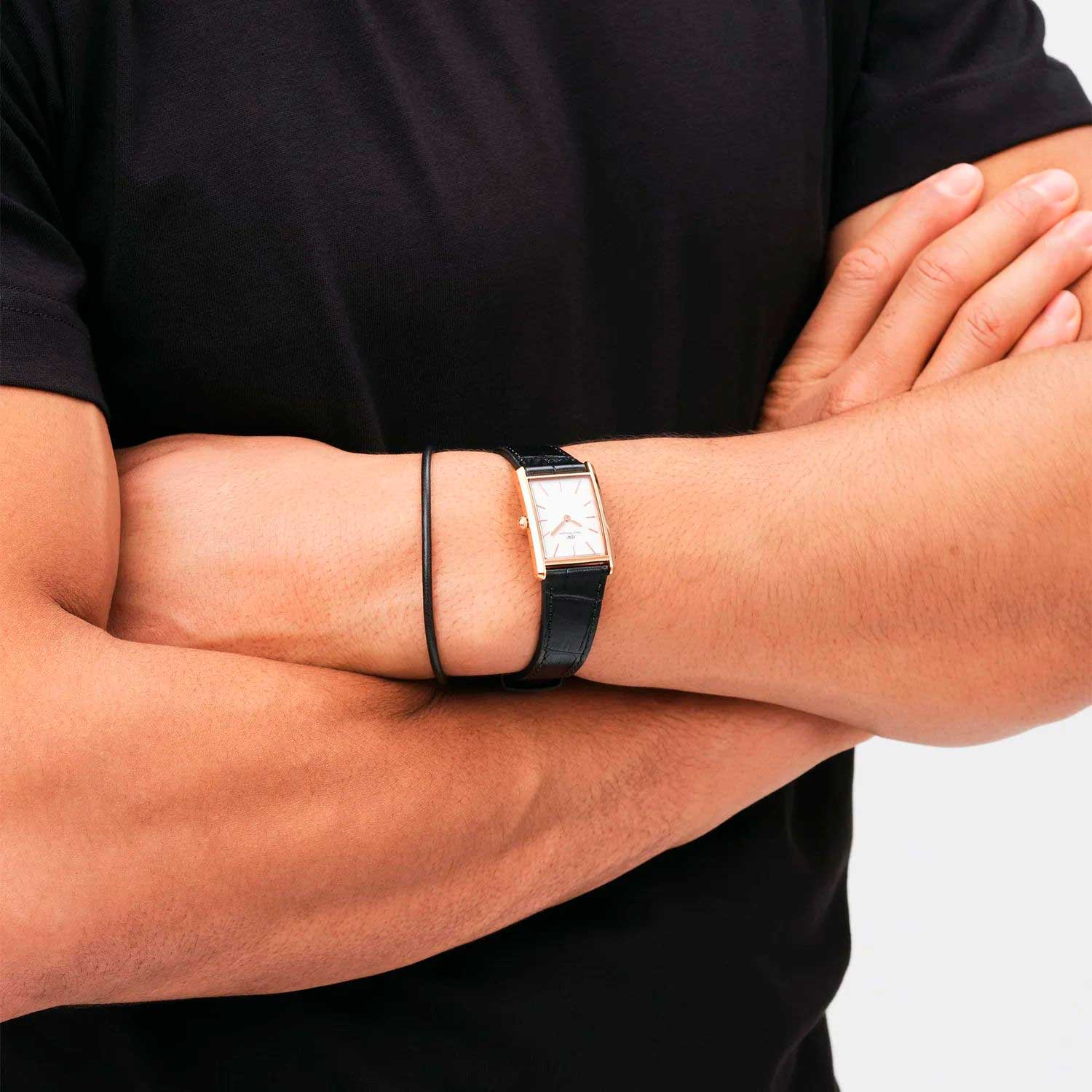 Мужской кожаный браслет Daniel Wellington Leather-Bracelet-2-8-Sheffield-RG