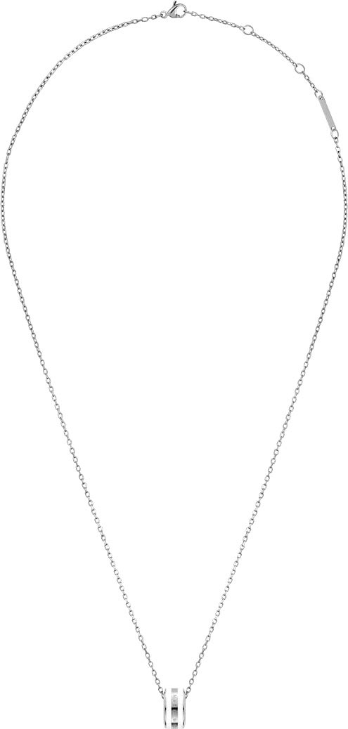 Стальной кулон Daniel Wellington Emalie-Necklace-S-White c эмалью
