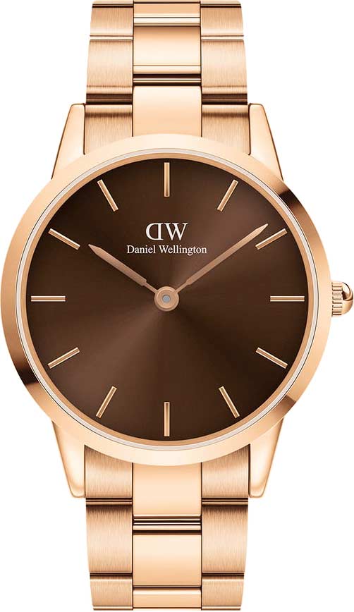 Наручные часы Daniel Wellington Iconic Link Amber 40 RG Brown