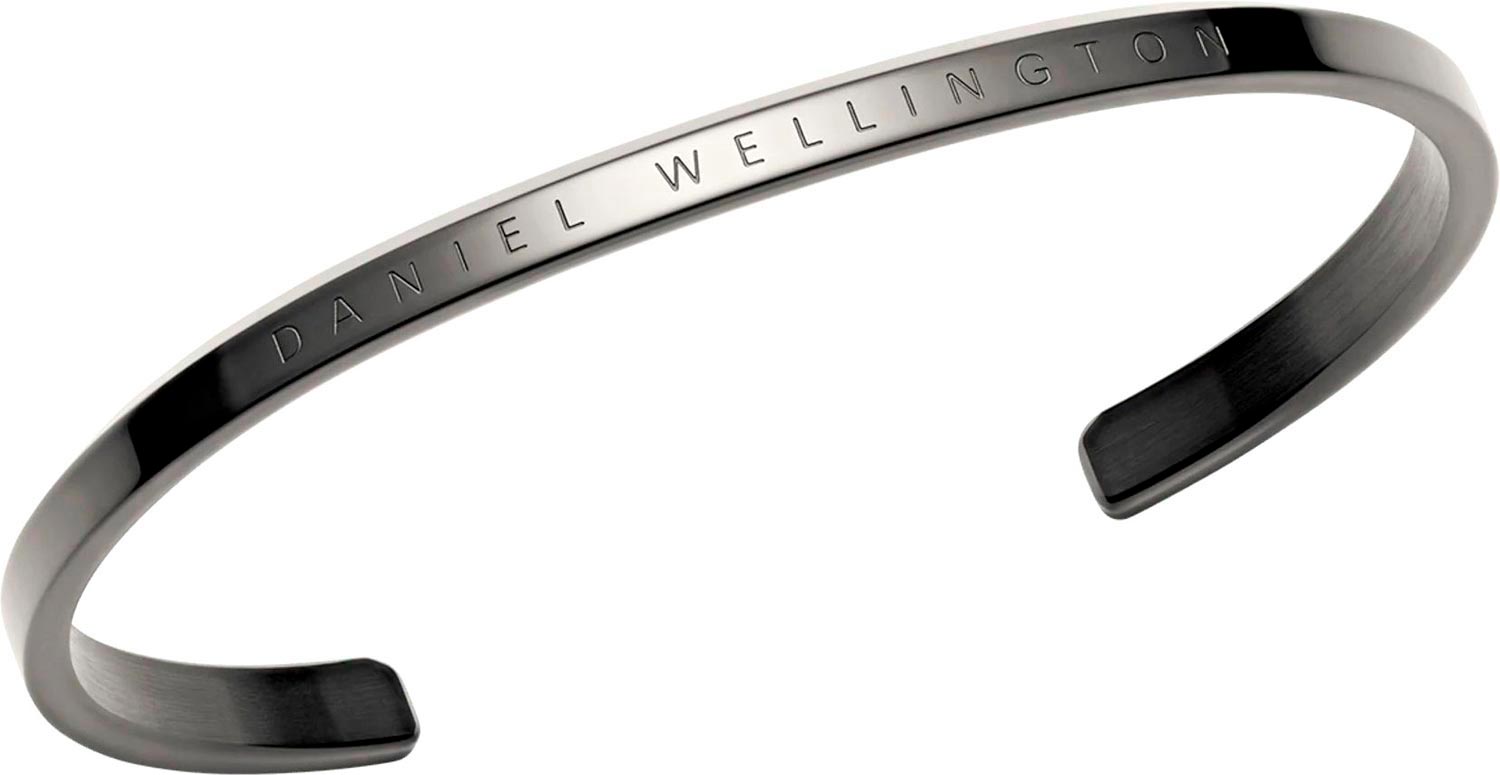 Стальной открытый браслет Daniel Wellington Classic-Bracelet-Anthracite-Grey-Large
