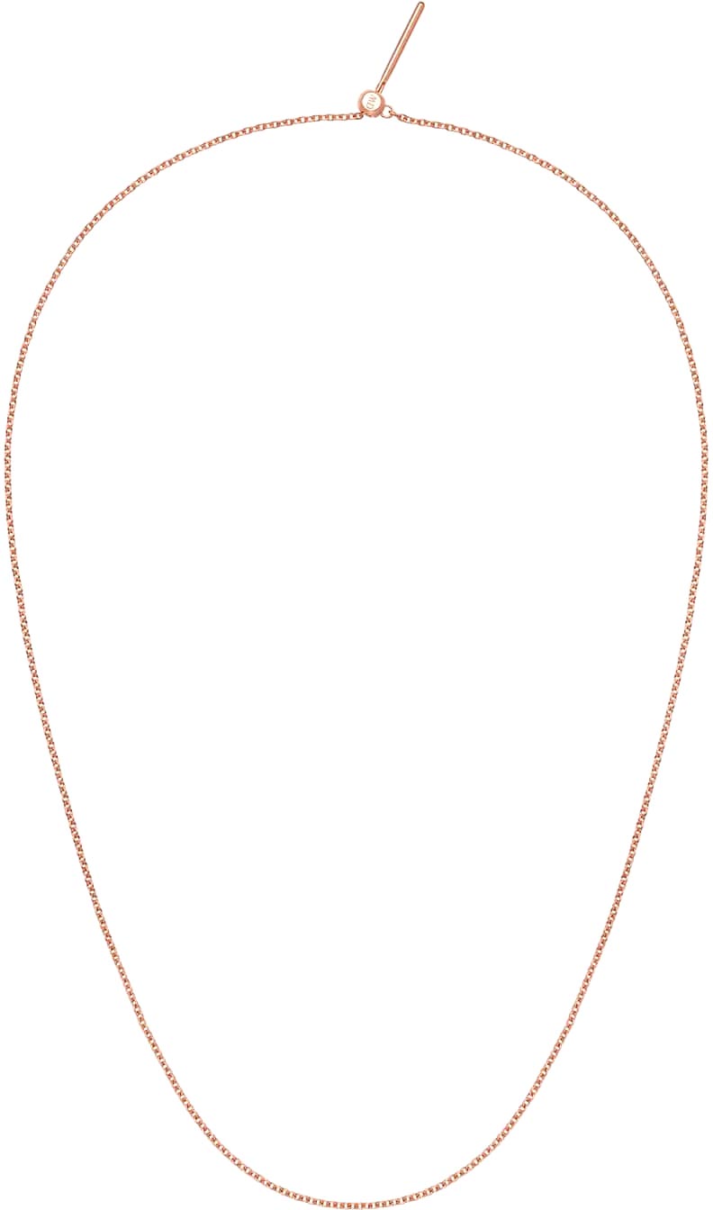 Стальная цепочка Daniel Wellington Charm-Chain-Necklace-RG