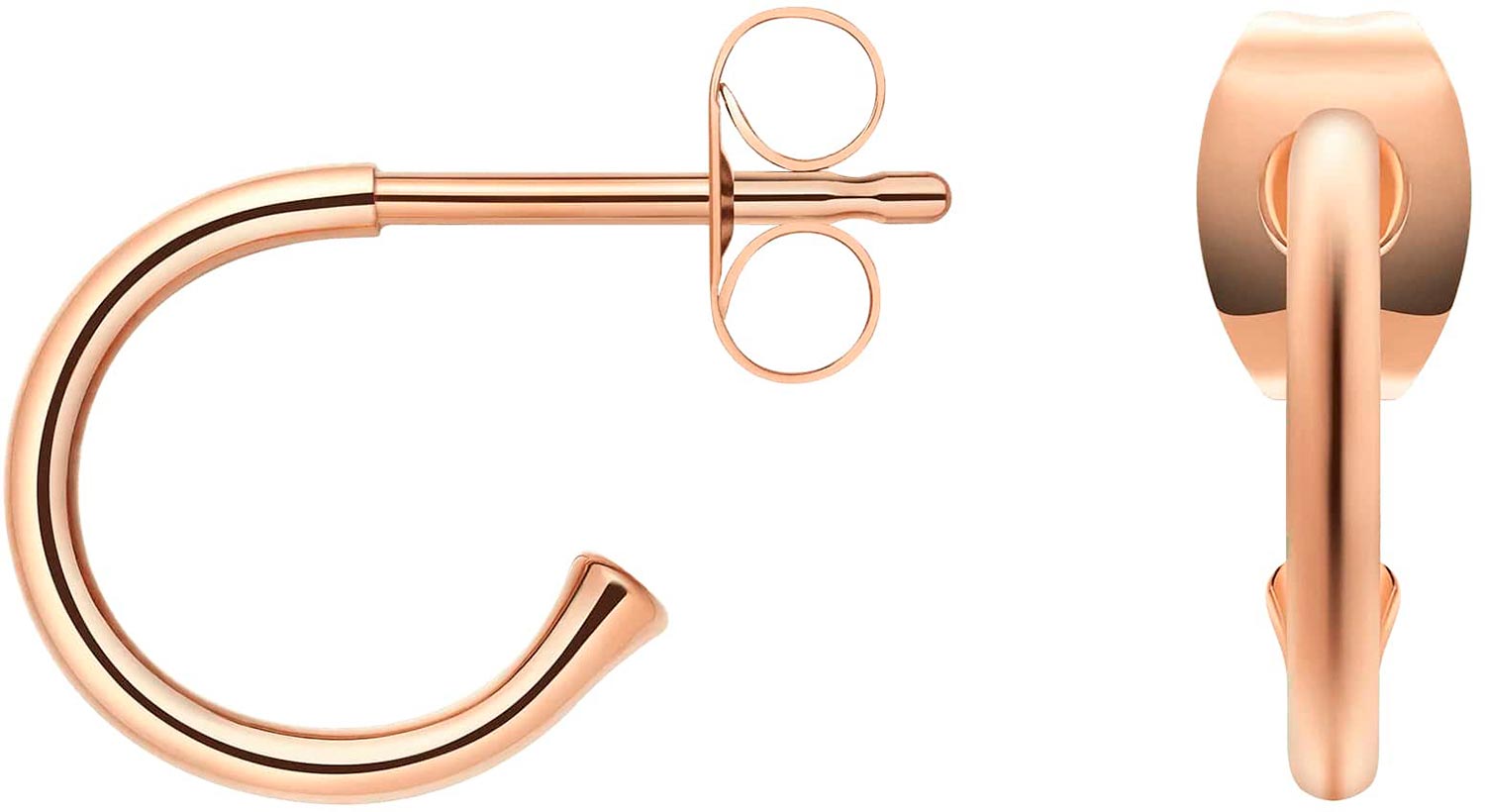 Стальные серьги полукольца Daniel Wellington Charms-Earrings-RG
