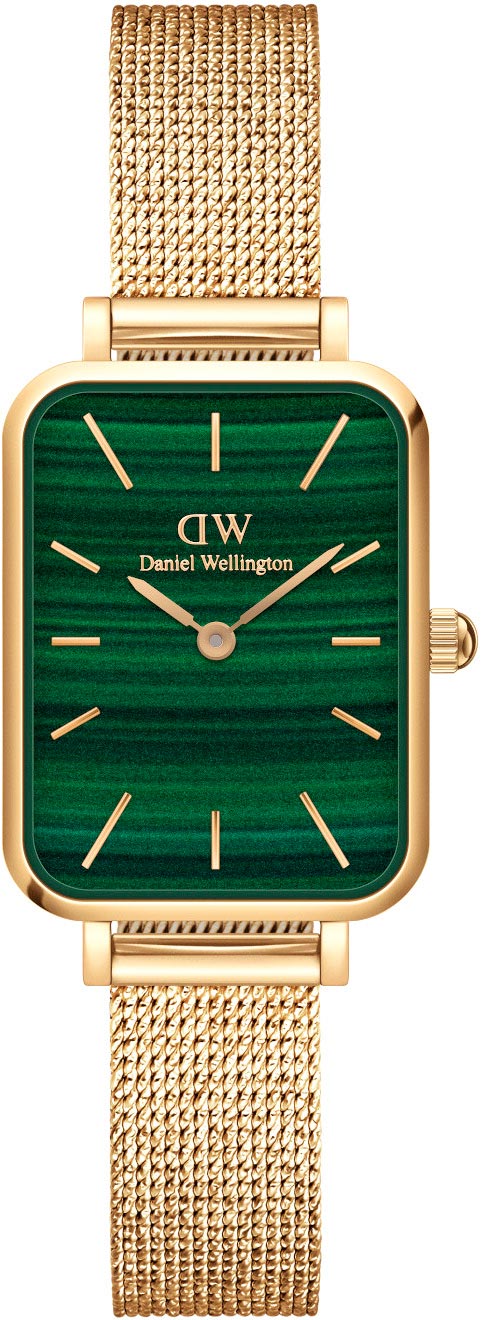 Наручные часы Daniel Wellington Quadro 20X26 Pressed Evergold G Green