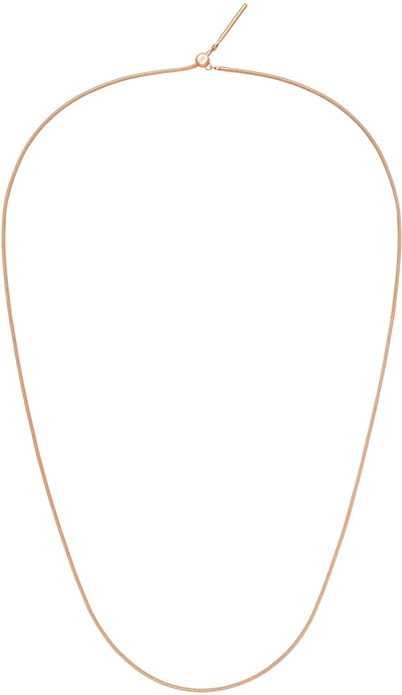 Стальная цепочка Daniel Wellington Charm-Snake-Necklace-RG