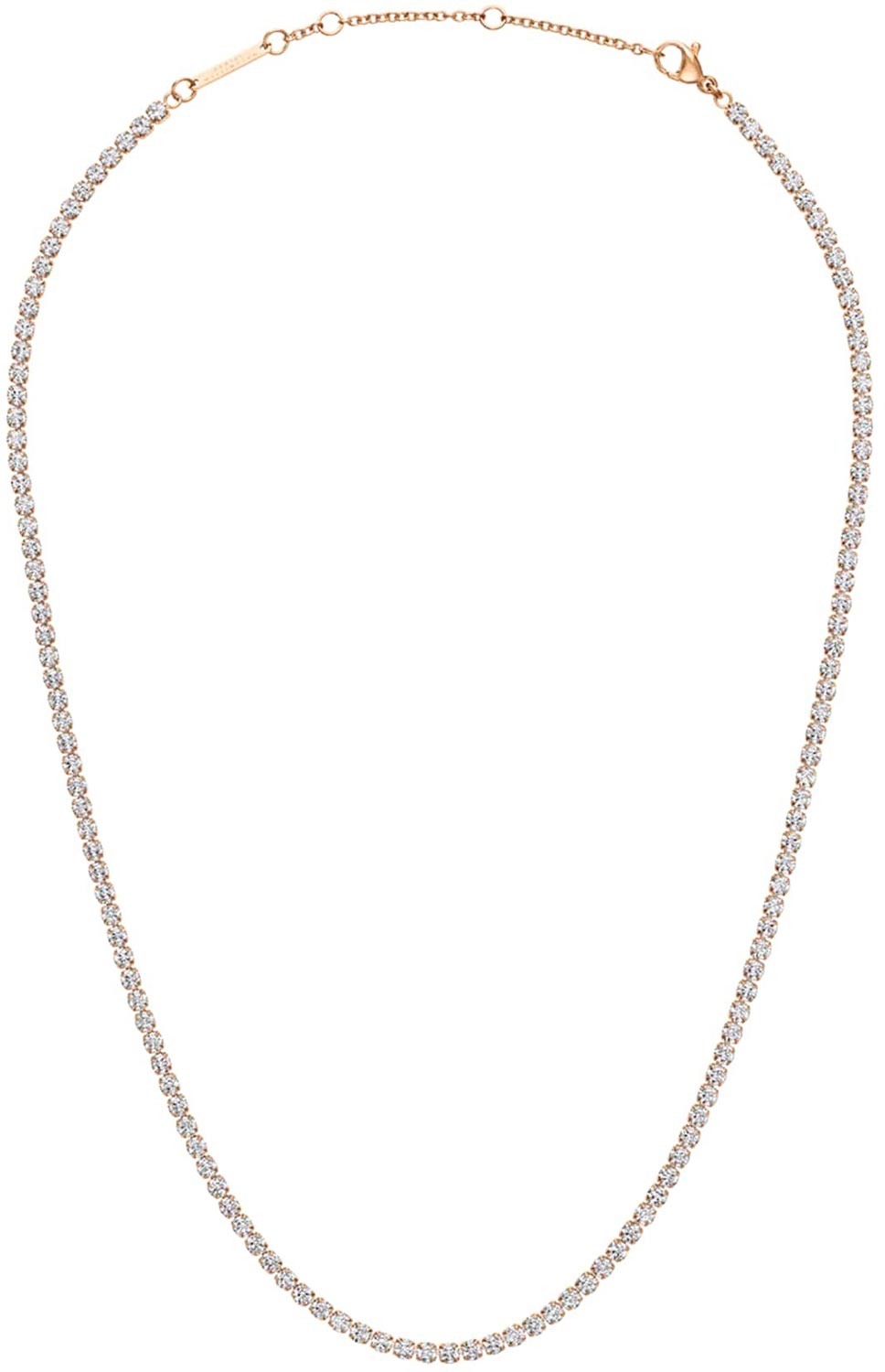 Стальное ожерелье Daniel Wellington Classic-Tennis-Necklace-RG с кристаллами
