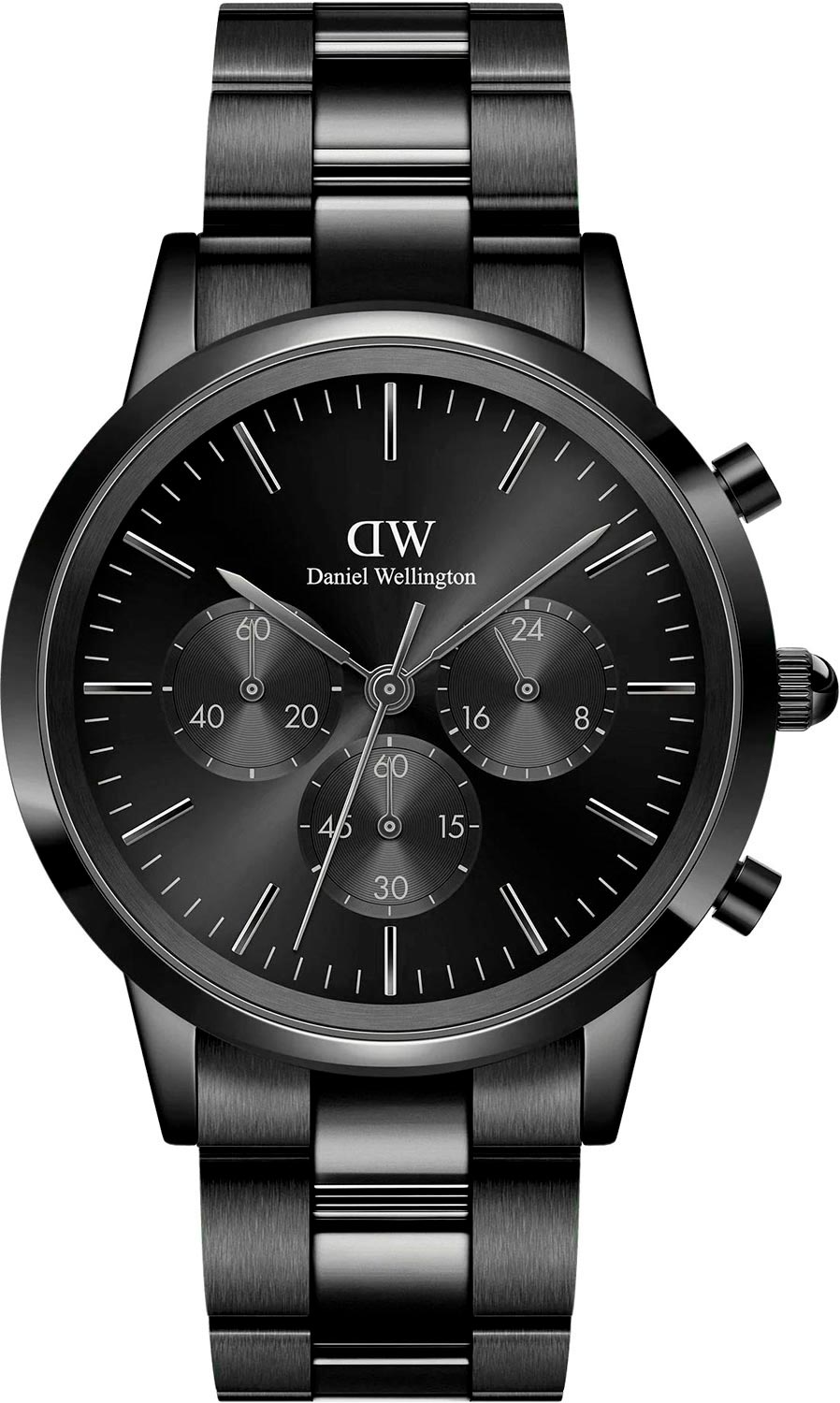 Наручные часы Daniel Wellington Iconic Chronograph 42 Link B Onyx