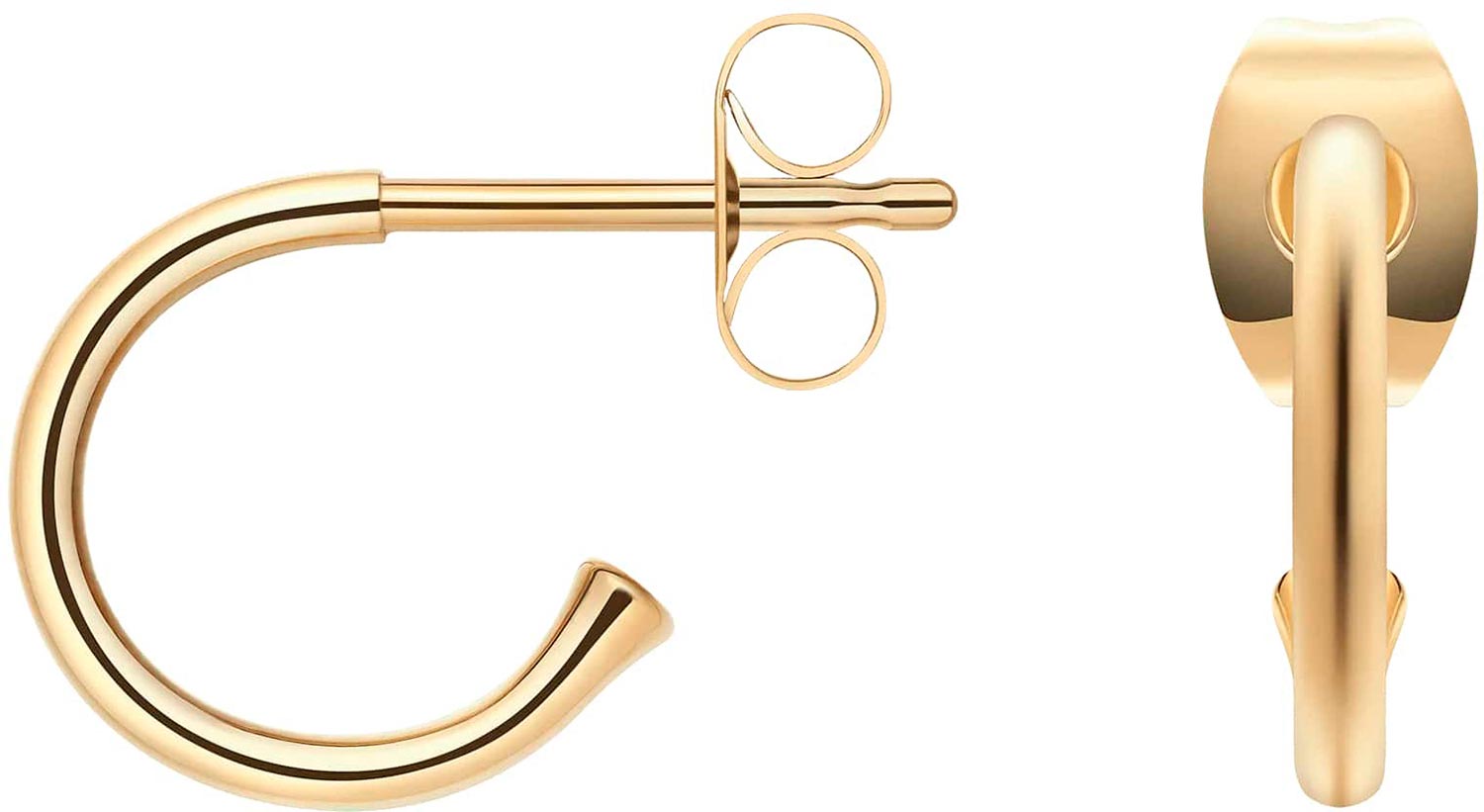 Стальные серьги полукольца Daniel Wellington Charms-Earrings-G