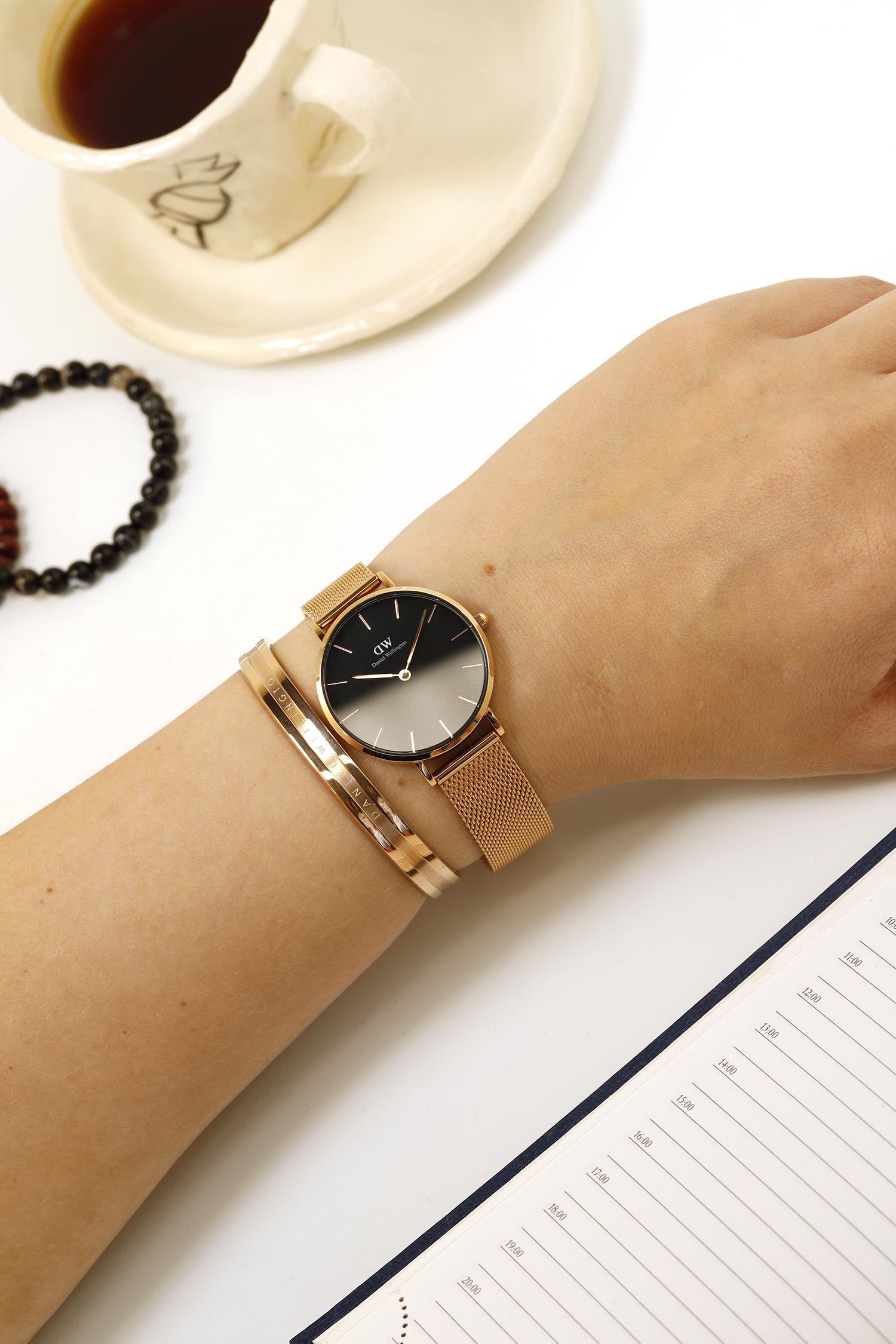 Наручные часы Daniel Wellington Petite 32 Melrose RG Black