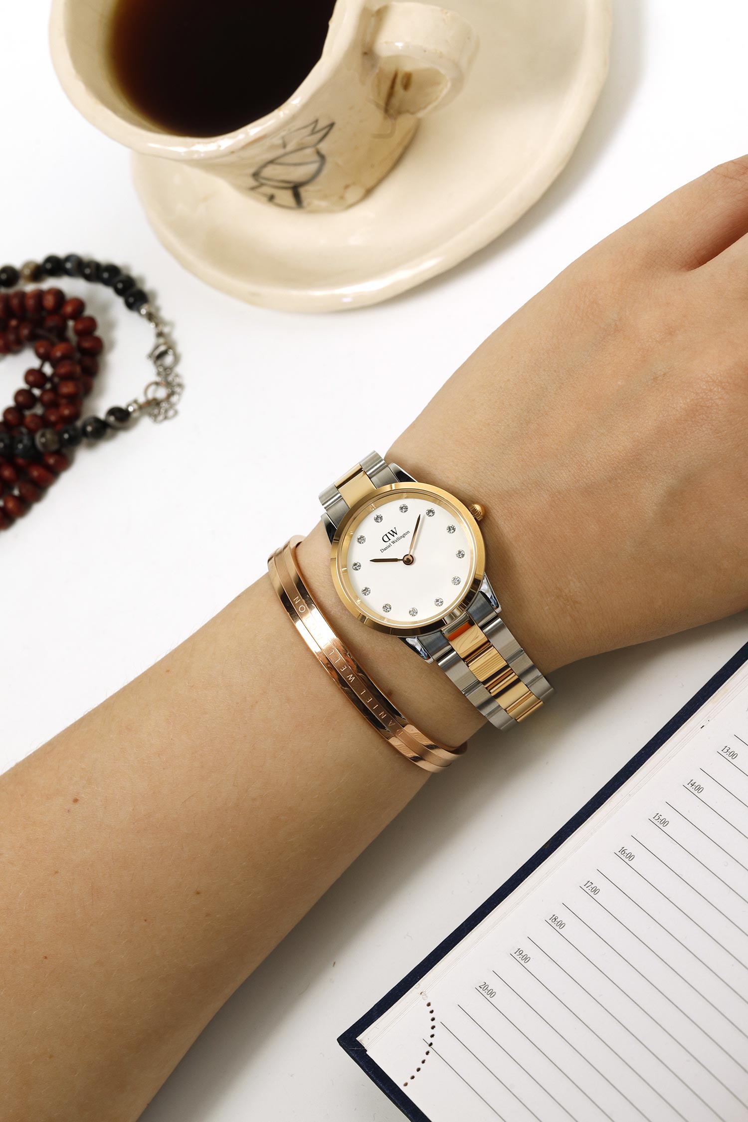 Наручные часы Daniel Wellington Iconic Link Lumine 32 RG/S White