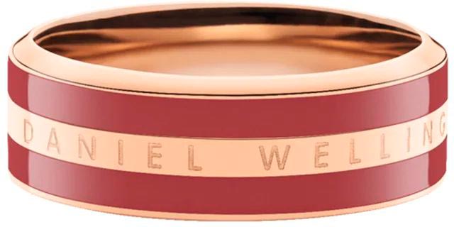 Стальное кольцо Daniel Wellington Emalie-Ring-Cherry-Blush-RG с эмалью