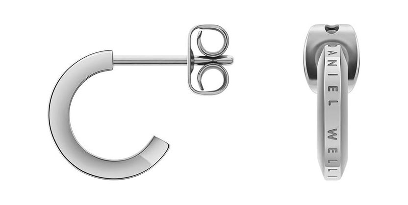 Стальные серьги полукольца Daniel Wellington Elan-Earrings-S