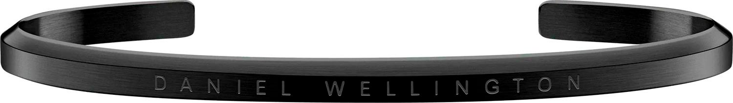 Стальной открытый браслет Daniel Wellington Classic-Bracelet-Black-Large