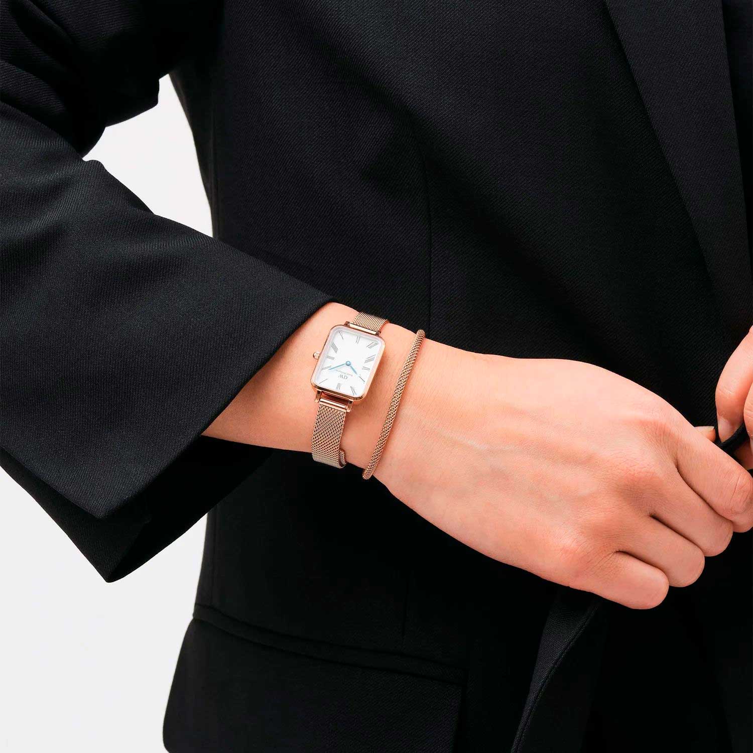 Мужской стальной браслет Daniel Wellington Mesh-Bracelet-2-8-RG